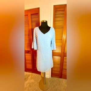 FEXIXV Summer short sleeve, V-neck,  Swiss dot